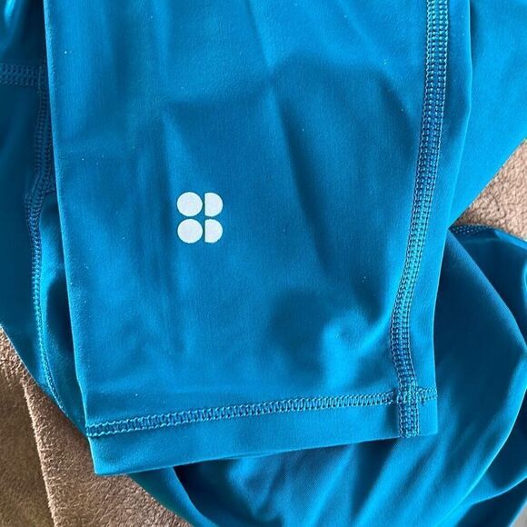Sweaty Betty Teal 7/8 Length Leggings Size Large - Picture 5 of 6